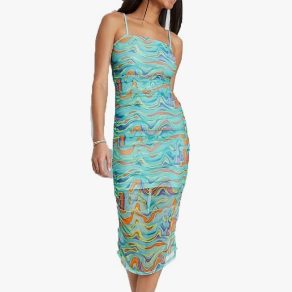 Wild Fable Blue Retro Dress. Size S